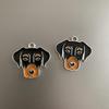 BT Bear Dog Tags, 2-Pack, Small Enamel Metal Tags, Doberman view 2