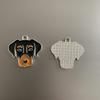 BT Bear Dog Tags, 2-Pack, Small Enamel Metal Tags, Doberman view 4