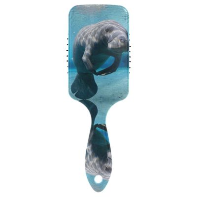 Linomo Manatee Air-Cushion Massage Comb for Women and Children, Nylon Bristles for Wet, Dry and Curly Hair