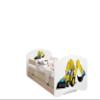 HappyBabies Double-Sided Toddler Bed with Drawer, Safety Rails and 7 cm Foam Mattress, Light Pear (Excavator, 180 x 90 cm) view 1