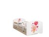 Happy Babies Reversible Toddler Bed with Drawer, 160 × 80 cm, Light Pear with Bear and Balloons view 1