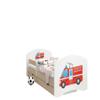 Happy Babies Double-Sided Toddler Bed with Drawer, Fire Truck, Light Pear, 180 x 90 cm view 1