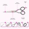 Professional Hairdressing Scissors, 5.5 in, 100% Stainless Steel view 4