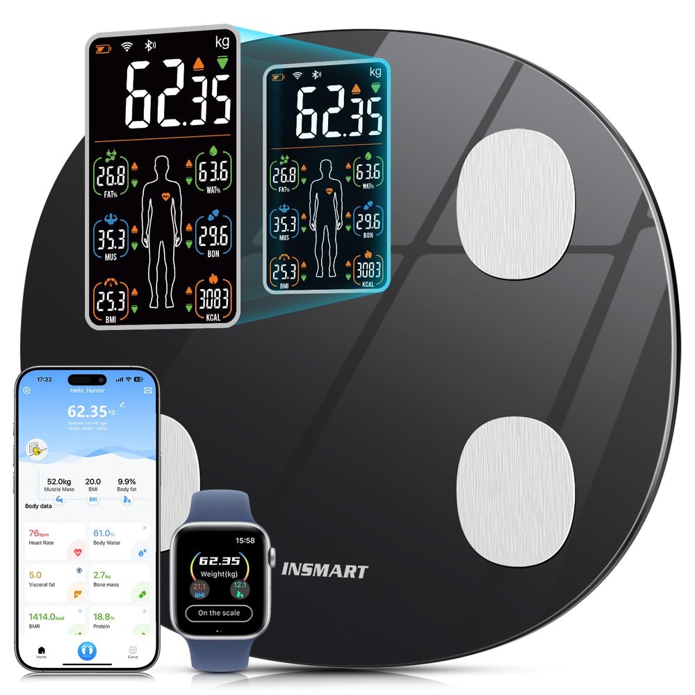 INSMART Smart Body Fat Scale with App, 180 kg
