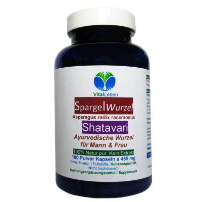 Shatavari Asparagus Root Powder, 180 Capsules