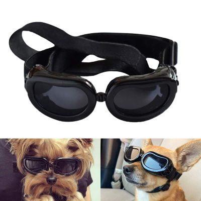PETLESO Dog Sunglasses - Waterproof UV Protection for Small Dogs/Cats - Black