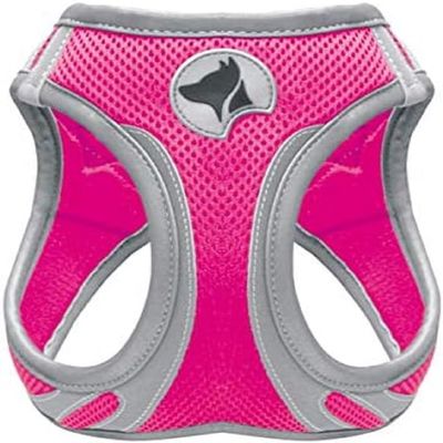 Croci Hiking Reflective Dog Harness, XS, Fuchsia