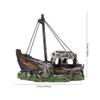 Tnfeeon Resin Aquarium Shipwreck Ornament and Hideout view 3