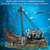 Tnfeeon Resin Aquarium Shipwreck Ornament and Hideout view 4