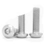 304 Stainless Steel Button Head Hex Socket Screw, M5 x 6 (20 Pieces) view 3