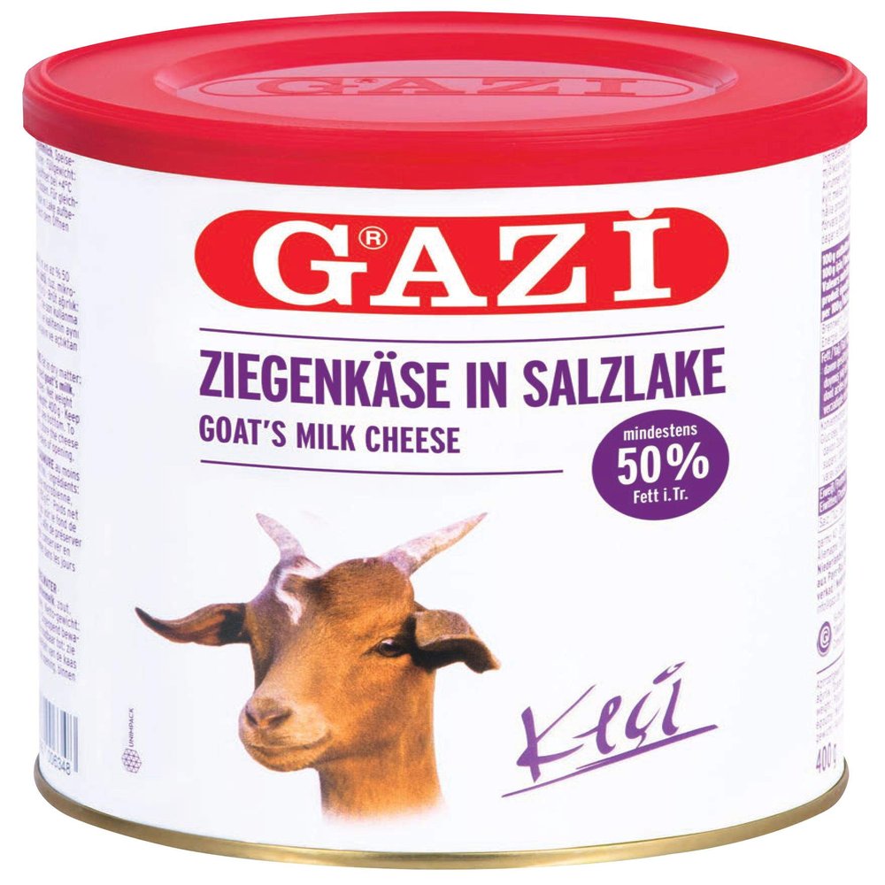 Gazi Goat Cheese in Brine, 2 x 400 g Metal Tins