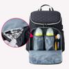 YOUCAI Baby Diaper Backpack, Multifunctional, Waterproof, Black, 28 × 14 × 37 cm view 2