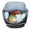 YOUCAI Baby Diaper Backpack, Multifunctional, Waterproof, Black, 28 × 14 × 37 cm view 3