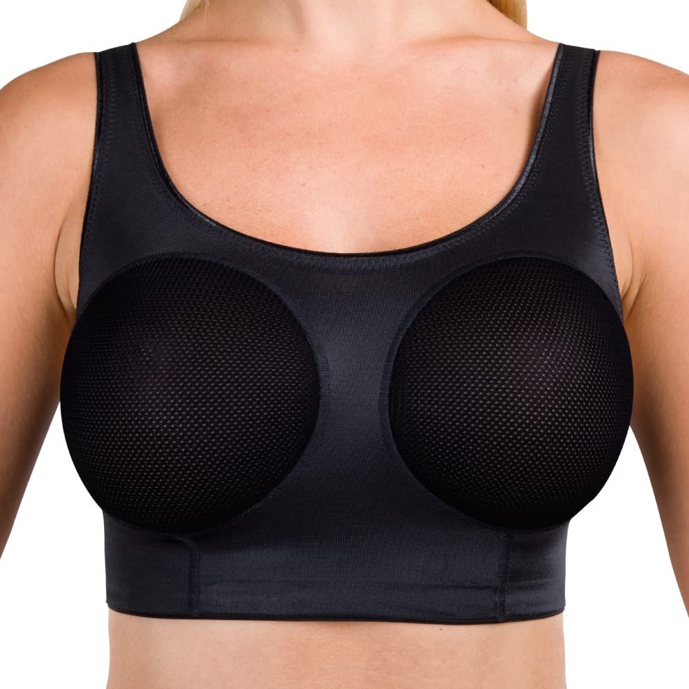 LIPOELASTIC PI Filling - Lipofilling Bra - Fat Transfer Bra After Surgery, Black, 95
