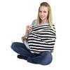 Mengmiao Multifunctional Nursing Cover, Baby Car Seat Cover, Soft Nursing Scarf, Black #2, 34 x 70 x 70 cm view 3
