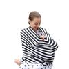 Mengmiao Multifunctional Nursing Cover, Baby Car Seat Cover, Soft Nursing Scarf, Black #2, 34 x 70 x 70 cm view 4