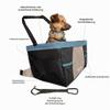 Kurgo Rover-Style Dog Car Seat for Small Dogs and Puppies Under 30 lb, Black/Blue view 2