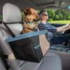 Kurgo Rover-Style Dog Car Seat for Small Dogs and Puppies Under 30 lb, Black/Blue view 3