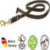 Leather Dog Leash 7.5 m for Small Dogs, Braided Tracking and Training Lead Without Hand Loop, 8 mm Black view 3