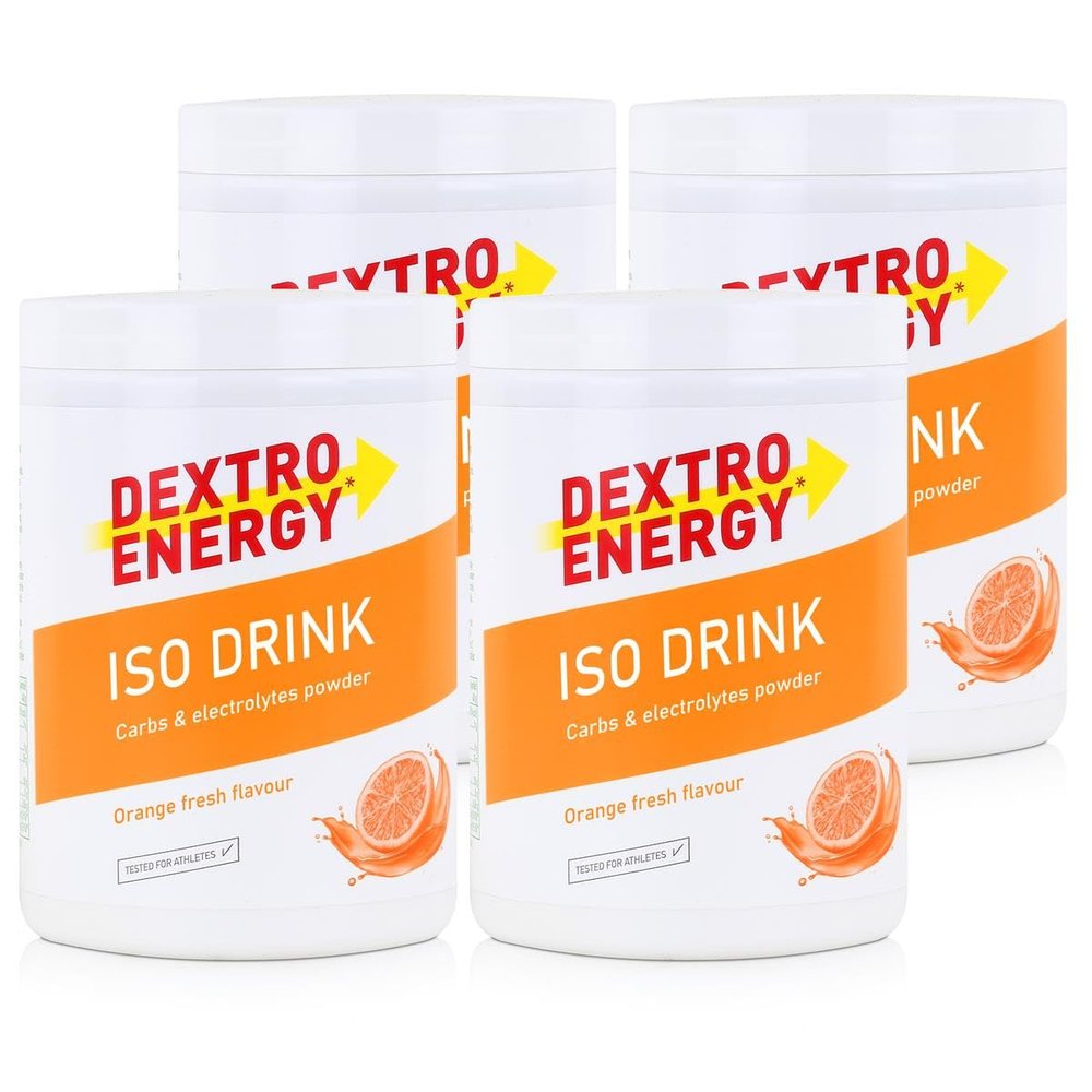 Dextro Energy Iso Fast Orange Fresh Isotonic Drink Powder, 440 g (4-Pack)