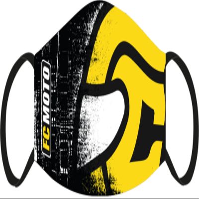 FC-Moto Face Mask, Black/Yellow, One Size