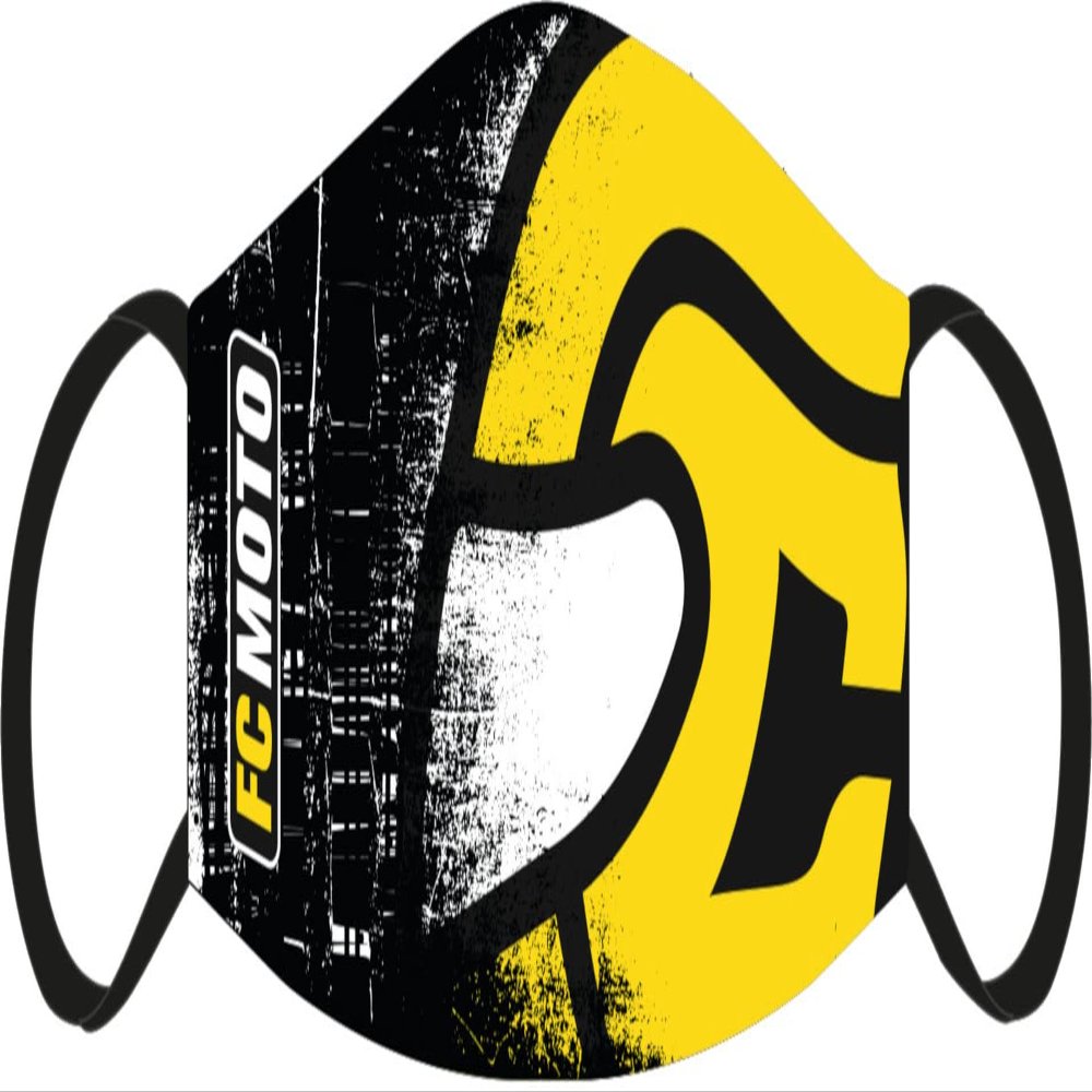 FC-Moto Face Mask, Black/Yellow, One Size