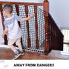 NAKAN Black Safety Net for Children and Pets, Balcony and Stair Railing Net, 0.9 x 5 m (2.9 x 16 ft) view 2