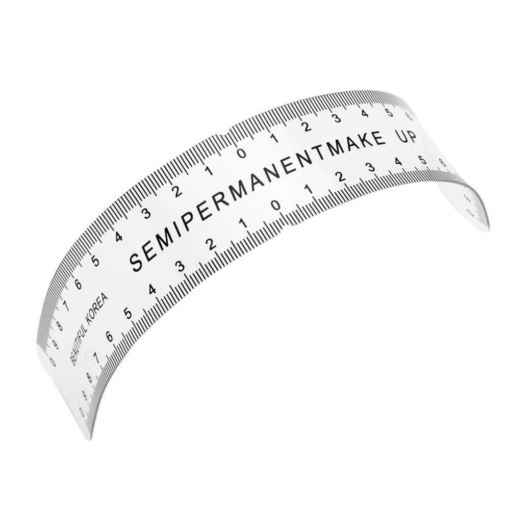Healifty Tattoo Ruler, Eyebrow Ruler, PVC, for Permanent Makeup