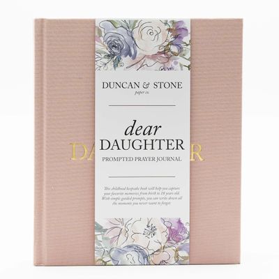 Mother-Daughter Journal - Dear Daughter Keepsake Journal, Linen Baby Memory Book - Unique Gift for Daughter (Pink, 230 Pages)