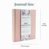 Mother-Daughter Journal - Dear Daughter Keepsake Journal, Linen Baby Memory Book - Unique Gift for Daughter (Pink, 230 Pages) view 2