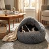 Odolplusz Round Cozy Dog and Cat Bed, Gray view 2