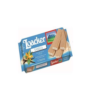 3 x Loacker Vaniglia Vanilla Wafers with Vanilla Cream Cookies, 175 g