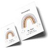 OLGS Personalized Baby Health Booklet & Vaccination Record Cover Set, Rainbow Raindrops view 2