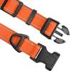 Joytale Dog Collar, Padded Neoprene Nylon Adjustable Collar for Medium Dogs, Soft and Reflective, M, Orange view 3