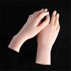 AFYH Realistic Silicone Female Mannequin Hands for Manicures, Watches, Rings, Gloves and Bracelets, C: Two Hands view 3