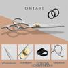 Ontaki 6.5-Inch Hair Cutting Scissors, Japanese Steel Barber Shears, Silver view 2