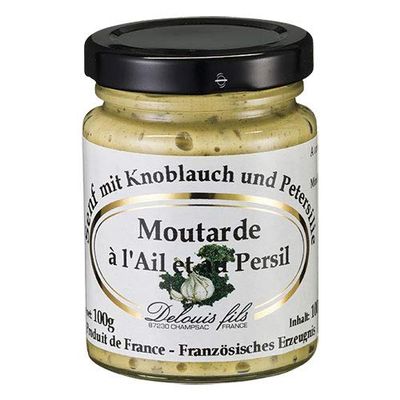 Delouis Fils Garlic and Parsley Mustard from France - 100 g