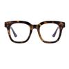 Madison Avenue Blue Light Blocking Glasses for Women, Oversized Computer Gaming Glasses, Metal Hinges, Non-Prescription (Tortoiseshell) view 1