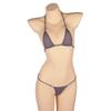 LinvMe Women's Sheer Micro Bikini Set, Gray, One Size view 2