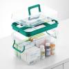 Dehouse First Aid Storage Box, Plastic, White view 4