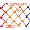 SSCYHT Children's Safety Net, Nylon, 6 mm, 10 cm, 2 x 2 m (7 x 7 ft) view 2