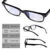 Unisex Progressive Multifocal Reading Glasses with Blue-Light Filter for Men and Women view 3