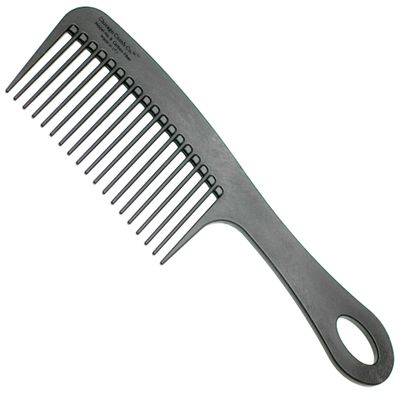 Chicago Comb Model 8 Carbon Fiber Antistatic Detangling and Shower Comb, 21.5 cm