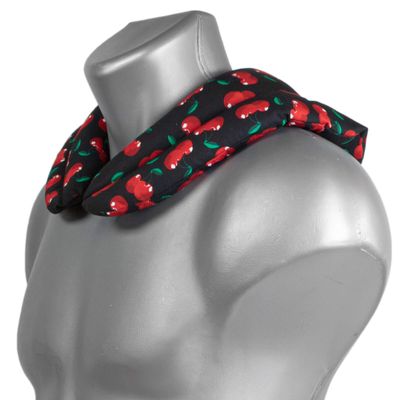 Rapeseed Neck Pillow with Chambers, Cherry-Black
