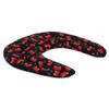 Rapeseed Neck Pillow with Chambers, Cherry-Black view 2