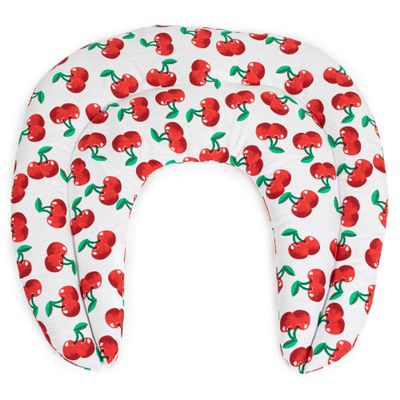 Flaxseed Neck Pillow with Chambers - Cherry-White