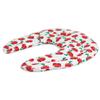 Flaxseed Neck Pillow with Chambers - Cherry-White view 3