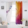 zpangg Blackout Curtains, Geometric Football Pattern, 2 Panels, 150 x 166 cm view 2