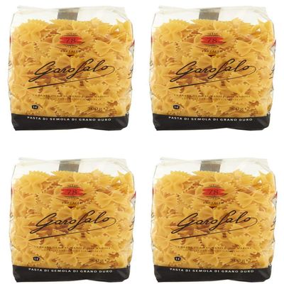 Garofalo Farfalle Rigati Short Pasta, 500 g, 4-Pack