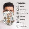 hengpai Women's Neck Gaiter, Face Mask, Balaclava, Bandana, Sloth, One Size, Multicolor 2 view 3